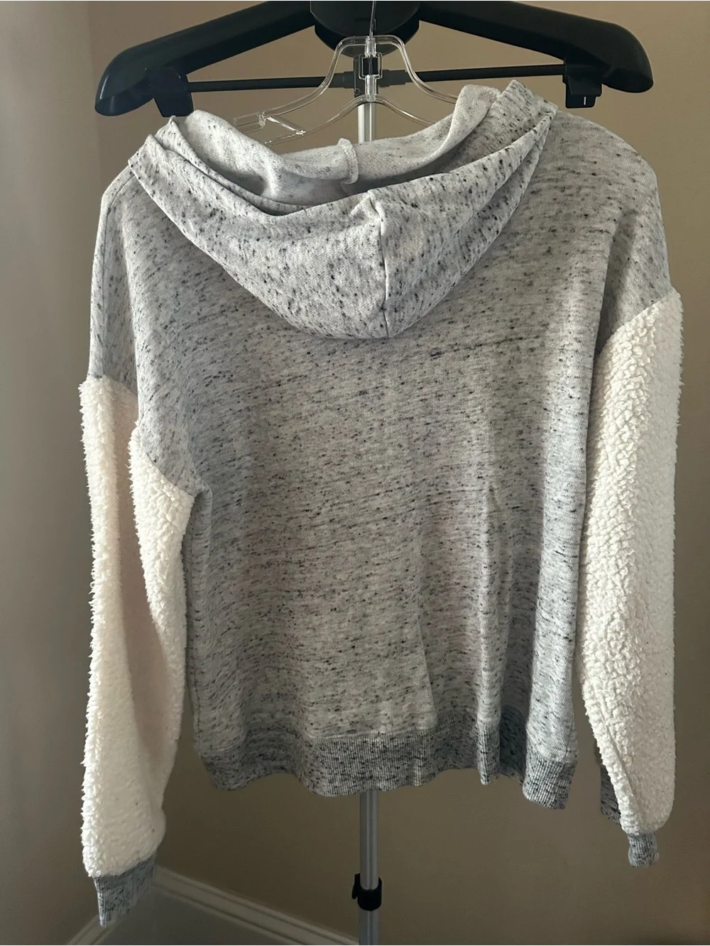 Justice Gray & Cream Varsity Pullover Hoodie